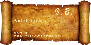 Vad Brigitta névjegykártya